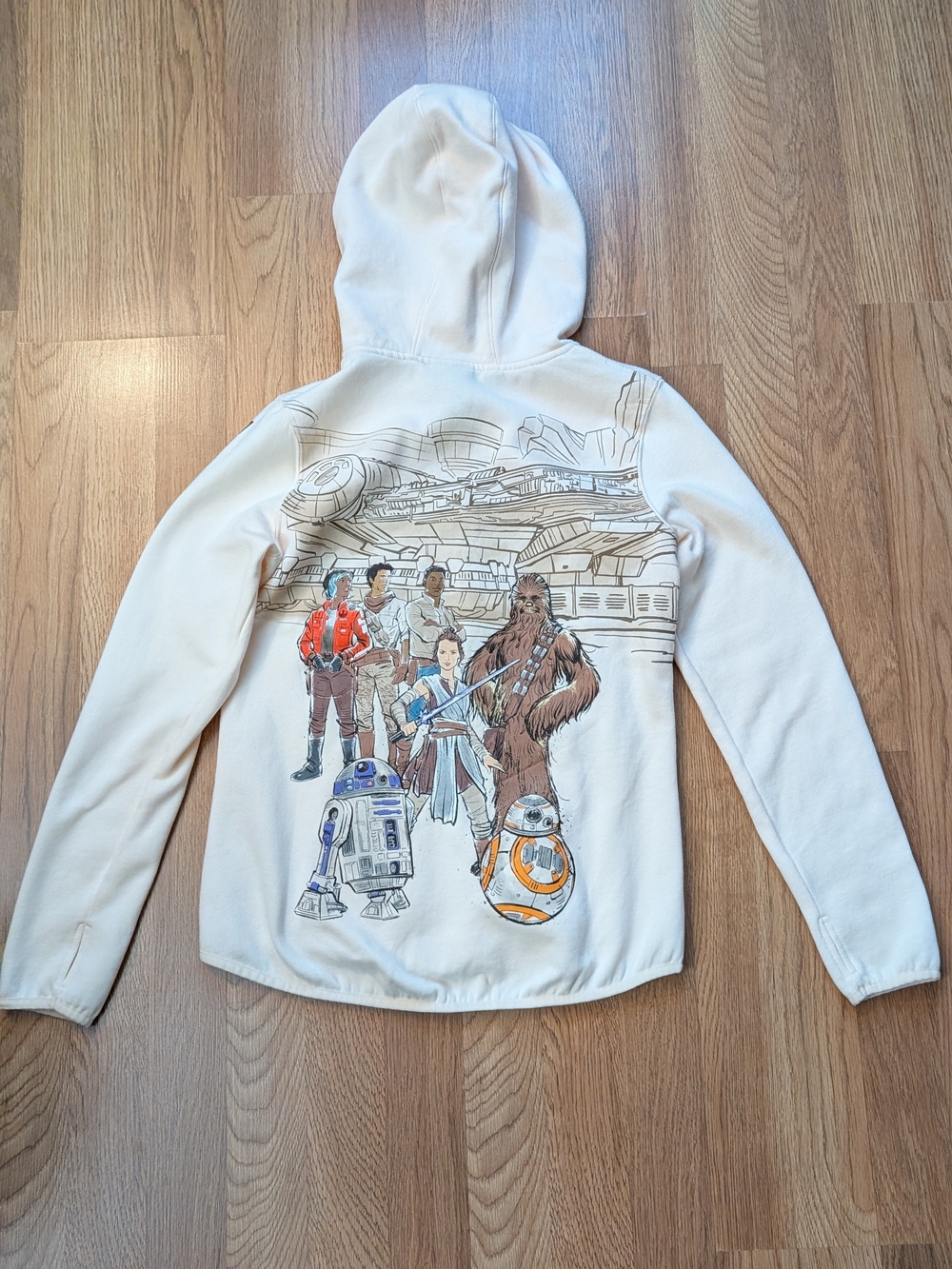 Galaxy’s Edge exclusive Star Wars Zip Hoodie Disneyland Rey sz girls XL womens S